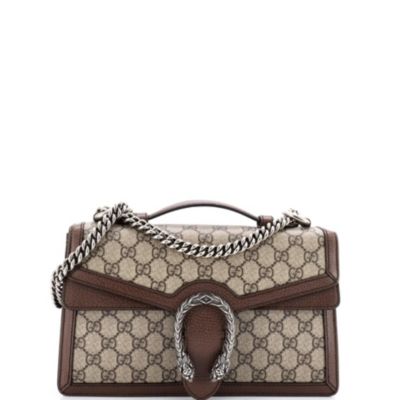 Small Dionysus Top Handle Chain Bag GG Coated Canvas