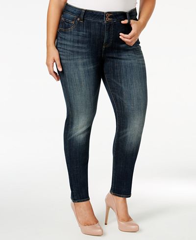 Lucky Brand Trendy Plus Size Emma Straight-Leg Jeans - Jeans - Plus ...