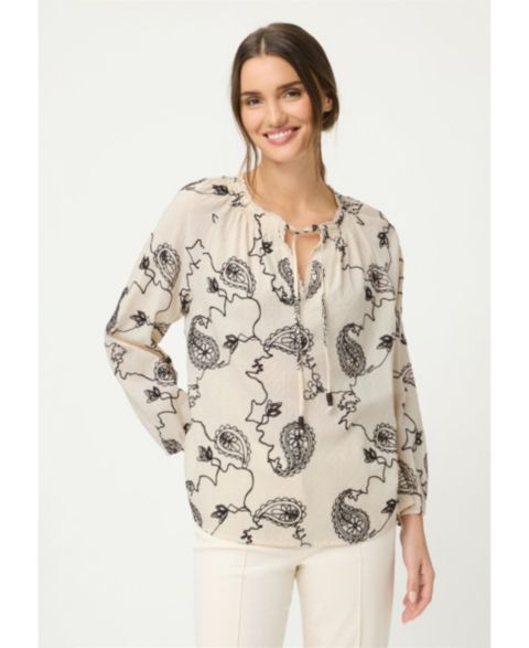 Женская блузка Olsen Embroidered Tunic Blouse
