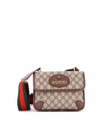 Small Neo Vintage Flap Messenger GG Coated Canvas