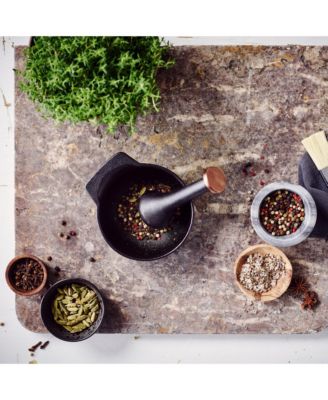 Nori 2-Cup Enameled Cast Iron Mortar & Pestle Set