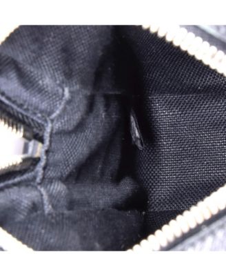 Mini Front Zip Messenger Bag Psychedelic Print GG Coated Canvas