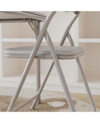 Boys and Girls Folding Table and Chair Set of 3 - Includes 1 Portable Table and 2 Chairs, PU Upholstered