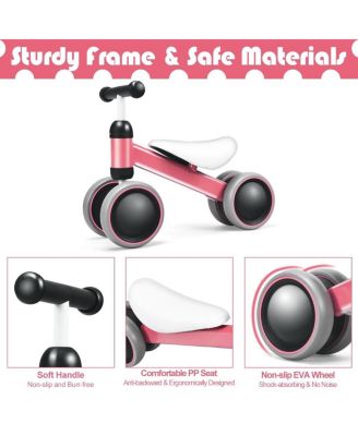 Baby Balance Bike for 2 Years Old Boys/Girls No Pedal 4 Wheels