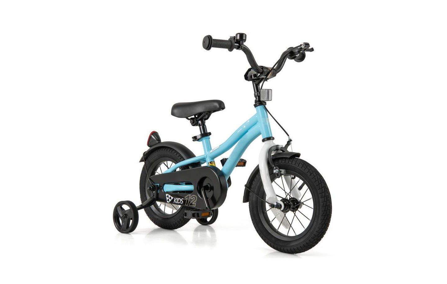 Детская игрушка HONGGE Adjustable Kids Bike with Training Wheels, Ages 3-4, цвет: Синий — фото 1
