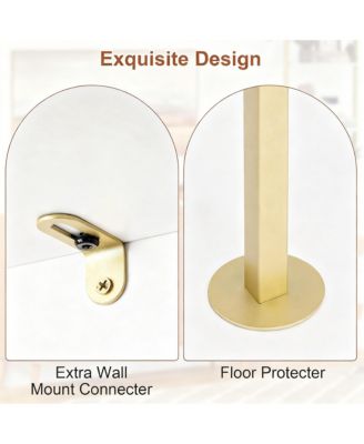 Ladder Bookshelf Wall-Mounted Solid Wood Industrial Storage Rack