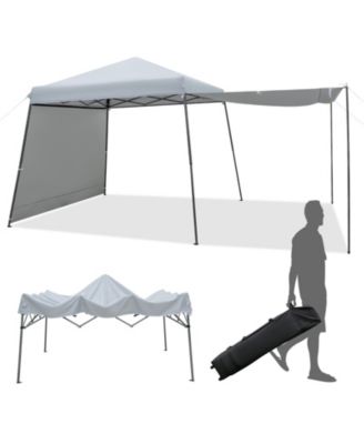 Patio 10 x 10FT Instant Pop-up Canopy Folding Tent w/ Sidewalls and Awnings Outdoor