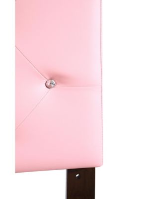 Twin Upholstered Headboard with Faux Jewel Tufting Adjustable Height 41 to 53 inch for Bedroom