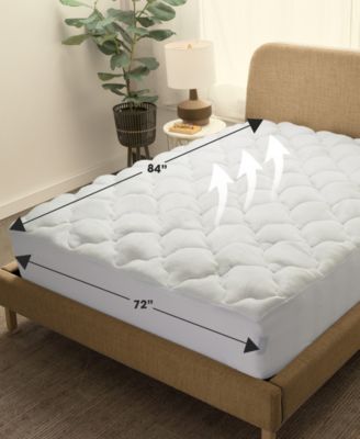 Rayon from Bamboo Fitted Down Alternative Mattress Pad, California King