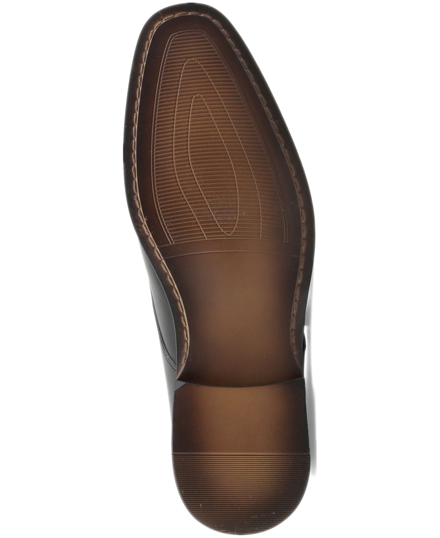 Мужские туфли Alfani Genuine Leather Monk-Strap Dress Shoes, цвет: Чёрный кожаный — фото 5