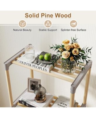 4 Tier Open Shelf Storage Bookcase for Home and Office Spaces