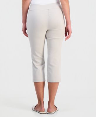 Petite Rivet-Detail Capri Pants