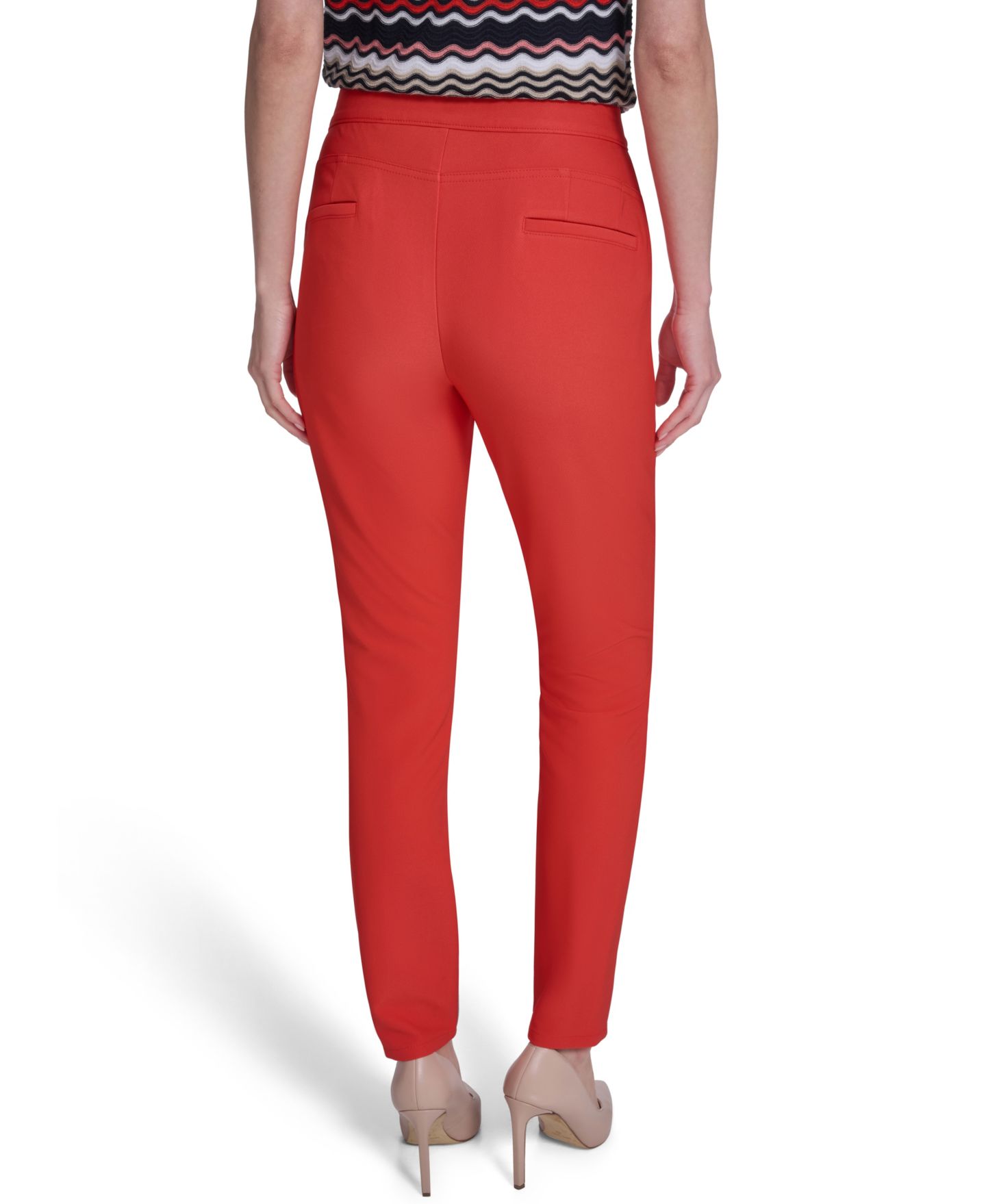 Женские брюки Tommy Hilfiger Mid-Rise Fit Solution Skinny, цвет: Grenadine — фото 2