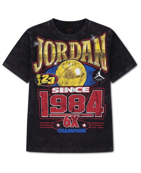 Jordan Boys' 8-20 Gold 6X Since 1984 Graphic Short-Sleeve T-Shirt