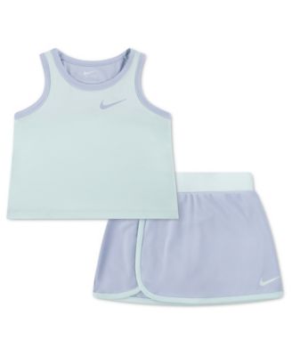Girls' Toddler 2T-4T Dri-FIT Color-Blocked Tank Top and Scooter Skort, 2-Piece Set