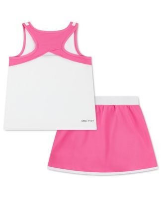Girls' 4-6X Dri-FIT Color-Blocked Tank Top and Skort, 2-Piece Set