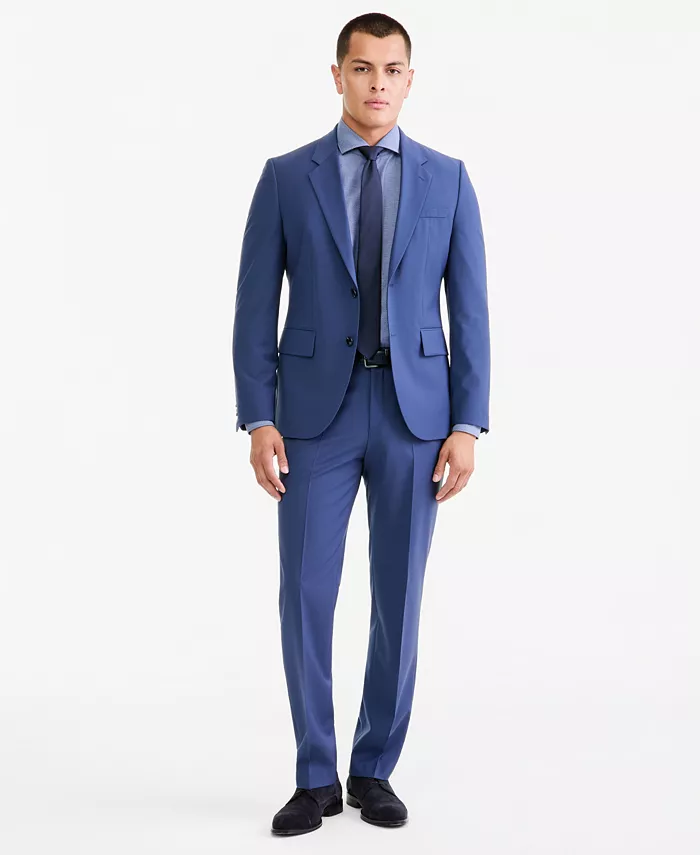 Men's Modern-Fit Wool Blend 2-Piece Suit - thumbnail 4