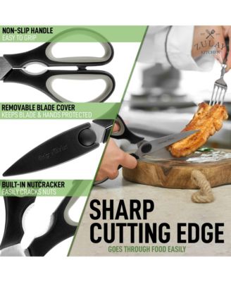 Ultra Sharp Stainless Steel Kitchen Shears With Protective Cover