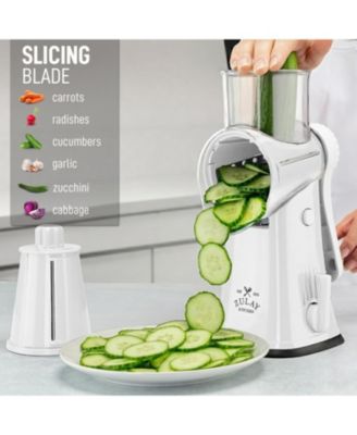 Rotary Cheese Grater with 5 Interchangeable Stainless Steel Blades