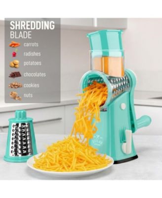 Rotary Cheese Grater with 5 Interchangeable Stainless Steel Blades