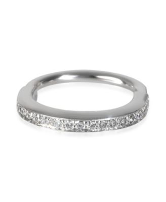 White Gold Diamond Lock Ring