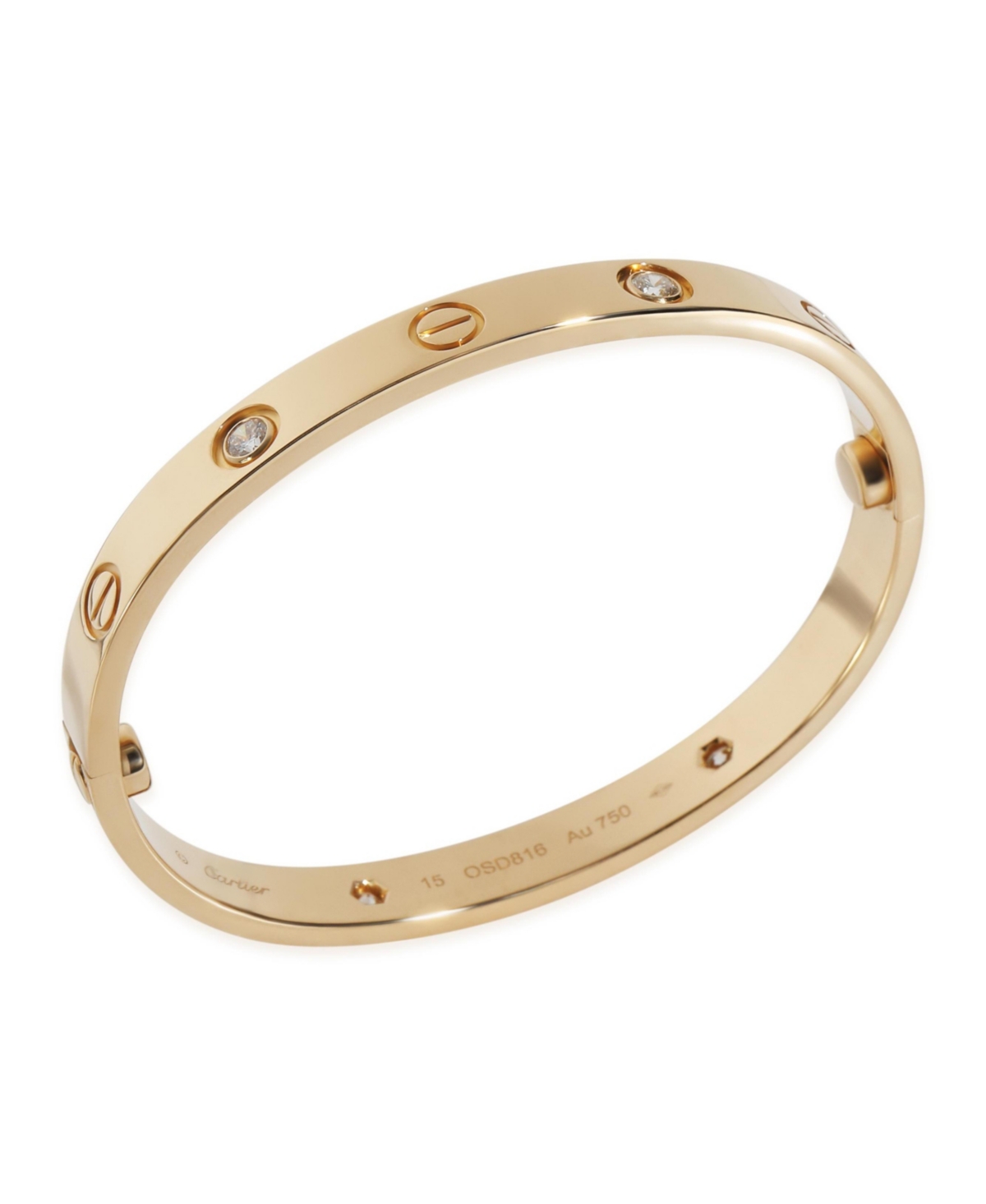 Pre-Owned Cartier Yellow Gold Diamond Love Bracelet