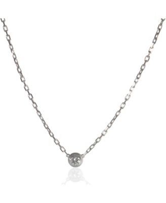 White Gold Diamond Small Model D'amour Pendant