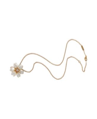 Yellow Gold Mother Of Pearl and Diamond Mini Model Rose de Noel