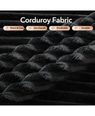 108" Cloud Sectional Sofa, L-Shaped Couch with Deep Seat, Corduroy, No Assembly