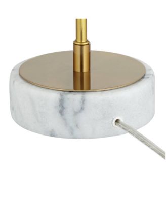 Johan Modern Table Lamp 30 1/2" Tall Sculptural Gold Open Grid Metal Drum Shade Bedroom Living Room Bedside Nightstand