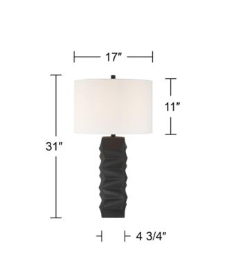 Aidan 31" High Modern Ceramic Table Lamp with Dimmer
