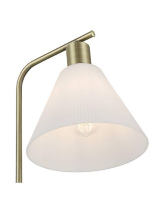 Bella 24 1/2" High Brass and Marble Arc Table Lamp with Dimmer