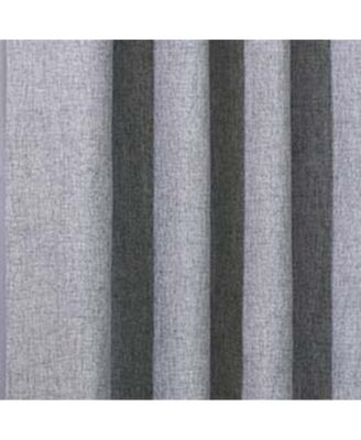 Linum Solid Textured Inspired Allure Home or Office Light Filtering Grommet Curtain Panel