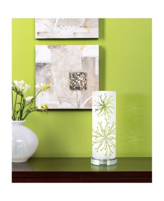 Modern Accent Table Lamp High Metal Glass Cylinder Shade for Bedroom House Bedside Nightstand