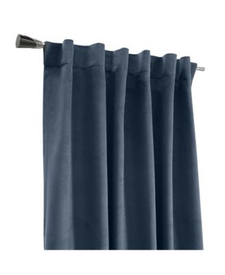 Thermaplus Seren Room Darkening Window Treatment Dual Header Curtain Panel for Bedroom Livingroom