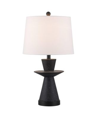 Fiona 24 1/2" High Mid Century Modern 3-Way Table Lamps Set of 2 USB Port Metal Living Room Charging