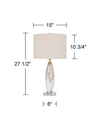 Melina 27 1/2" High Glass Table Lamp Set of 2