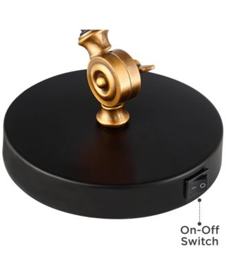 Taurus 20" High Small Farmhouse Desk Lamps Set of 2 USB Ports Adjustable Home Office Charging