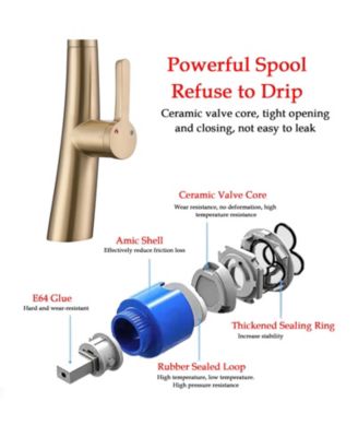 Single Handle Stainless Steel Pull Out Kitchen Faucet