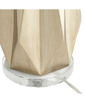Bravo 28" Tall Geometric Modern Table Lamps Set of 2 Champagne Finish  Shade Living Room Bedroom Bedside