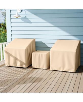 Patio Furniture Covers Waterproof Outdoor Conversation Covers for 3 Pieces Bistro Set