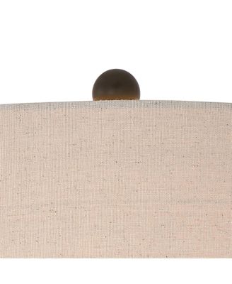 Annie 28" Tall Modern Industrial Table Lamps with Iron Construction and Tabletop Dimmers, Set of 2