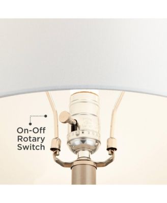 23" High Small Modern Coastal Accent Table Lamps Set of 2 Sandstone Finish Ceramic Living Room Bedroom