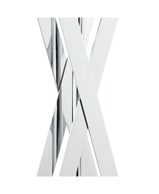 Proxima 28" Tall X-Shaped Modern Table Lamps Set of 2 Silver Chrome Finish Metal Living Room Bedroom Bedside