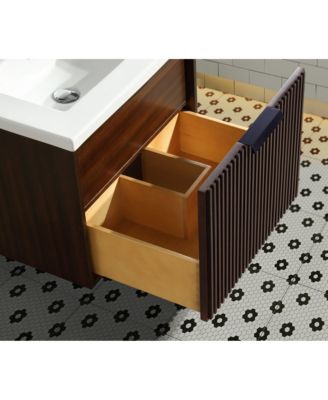 Diego 24" Floating Bathroom Vanity Walnut