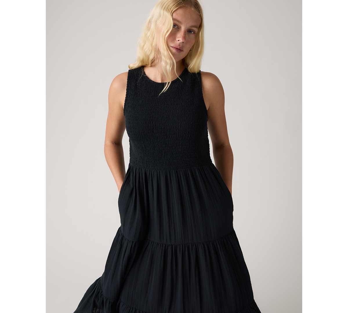 Levi's Women's Cely Smocked Tiered Dress