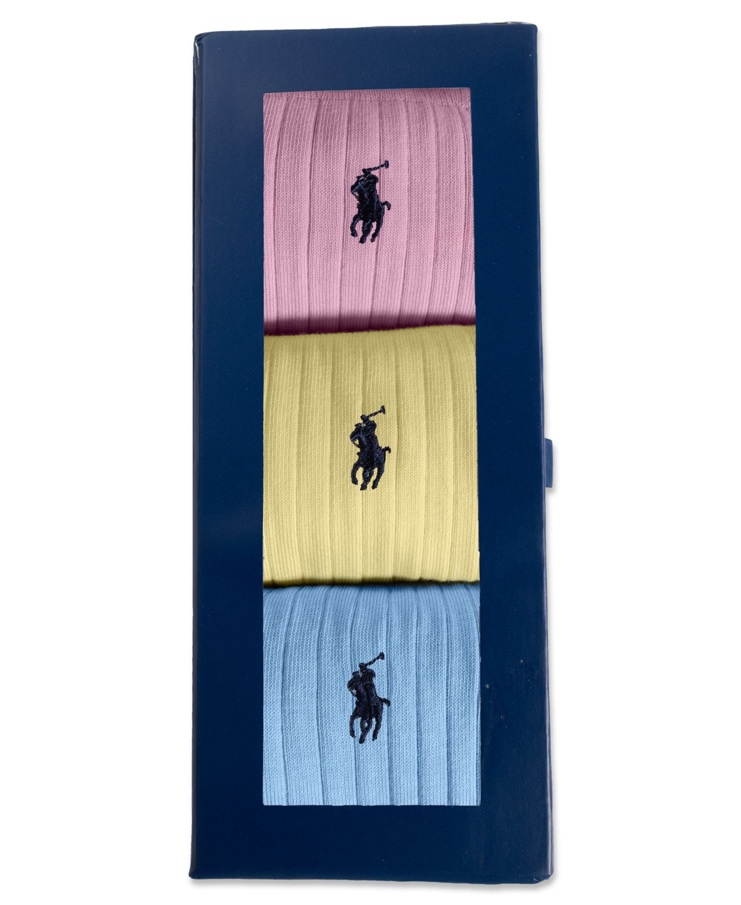Носки Giftbox для мужчин, хлопок — Polo Ralph Lauren, цвет: Синий / Жёлтый — фото 6