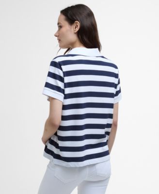 Women's Ashbourne Striped Polo Top