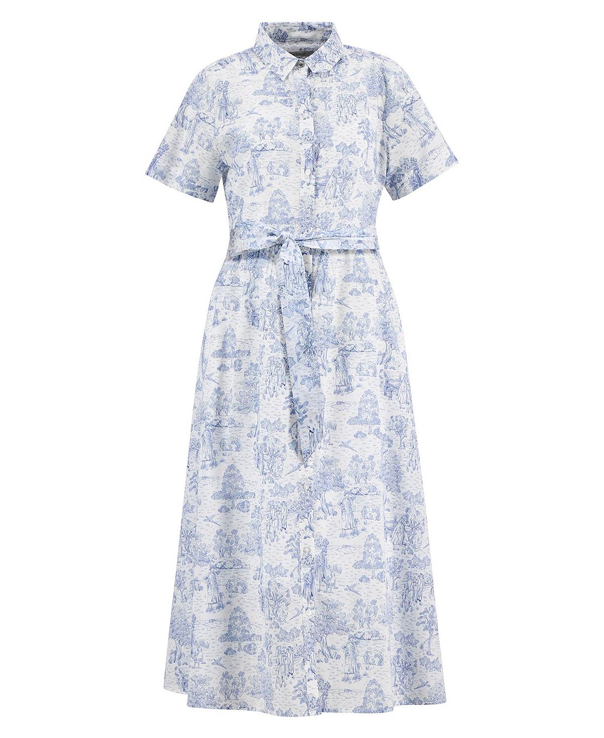 Barbour Women's Wisteria Printed Midi Dress view 5 — MAYCSS fashion products