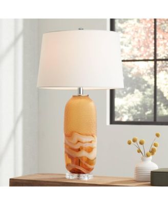 Possini Euro Lapis 28 1/4"H  Glass Table Lamp Set with Dimmer